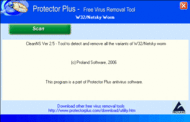 W32/Netsky Worm and its variants removal screenshot